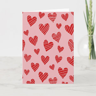 Carte à motif de cœur d'amour