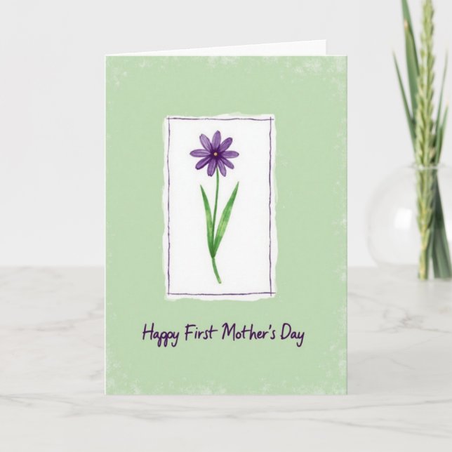 Carte à motif de fleur pointillée (Devant)