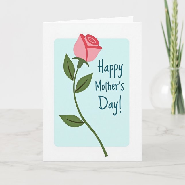 Carte à motif de fleurs pastel (Devant)