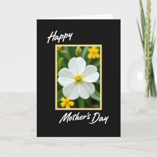 Carte à motif floral botanique