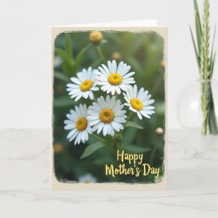 Carte à motif floral en détresse