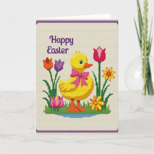 Carte à motif floral Yellow Bird