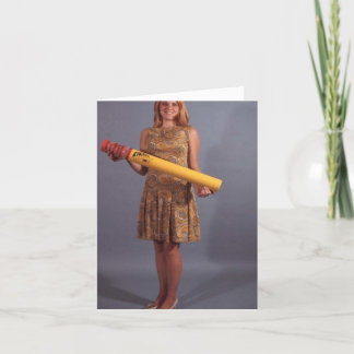 Carte à notes "Girl with Giant Pencil" de style vi