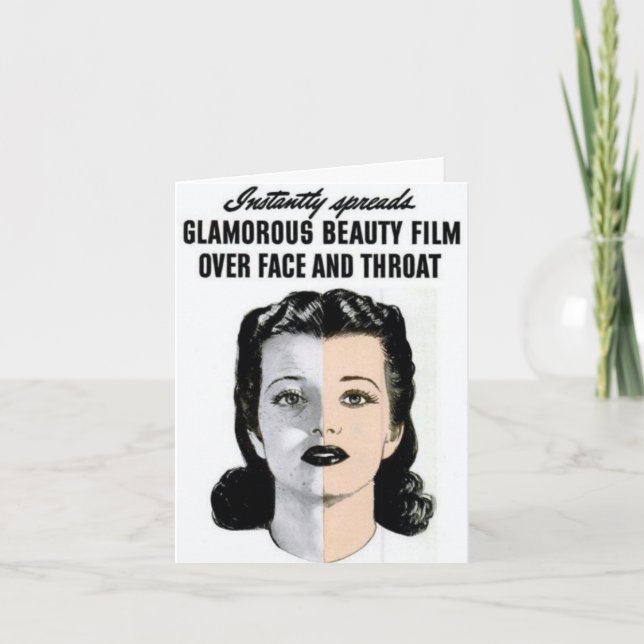 Carte à notes "Glamour Beauty Film" de style vinta (Devant)