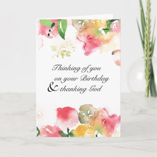 Carte à notes "Pensez à vous à votre anniversaire"