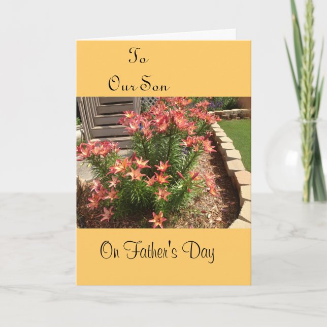 Carte À Notre Fils, En Fête des pères (Devant)