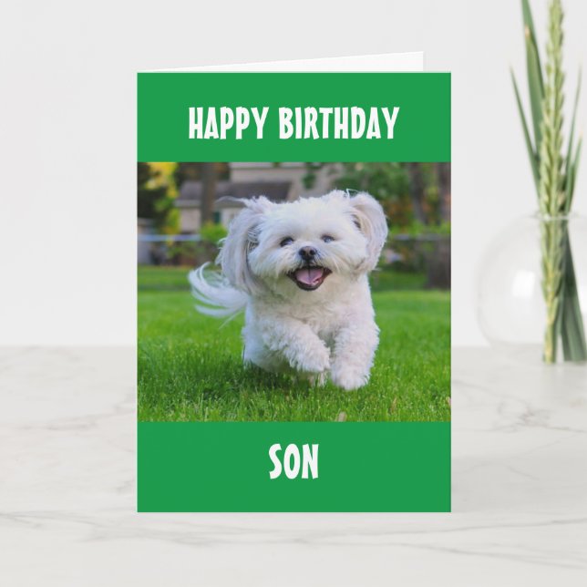 CARTE À NOTRE FILS POUR VOTRE ANNIVERSAIRE ! (Devant)
