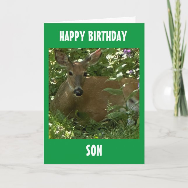 CARTE À NOTRE FILS POUR VOTRE ANNIVERSAIRE ! (Devant)