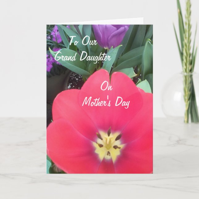 Carte À notre grande fille (Devant)