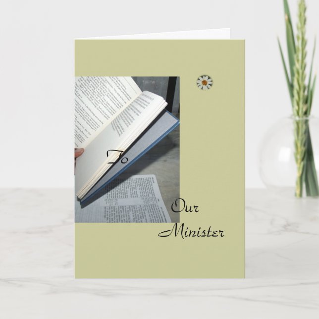Carte À notre ministre (Devant)