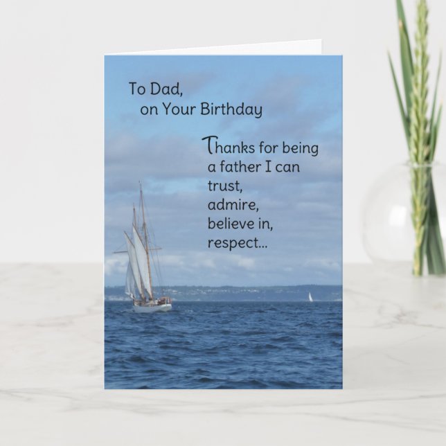 Carte À Papa, Pour Ton Anniversaire (Devant)