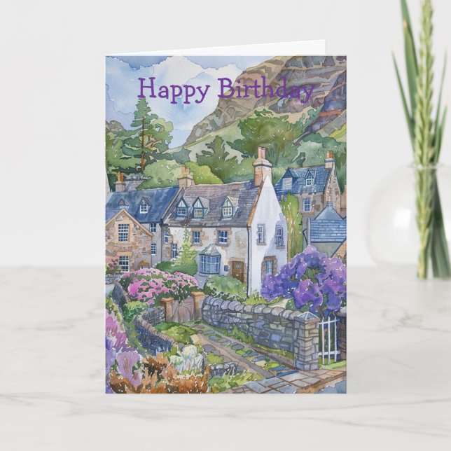 Carte A Peaceful Scottish Village (Devant)