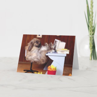 Carte À peine Workin