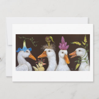 Carte à plat de la fête du canard