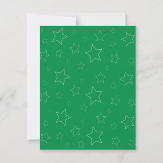 Carte à plat Green Stars