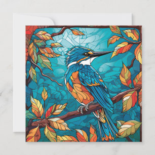 Carte à plat Kingfisher d'automne