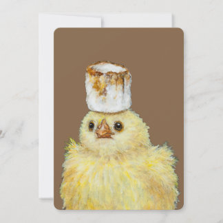 Carte à plat Marshmallow Peep