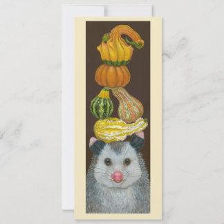 Carte à plat Opossum d'automne