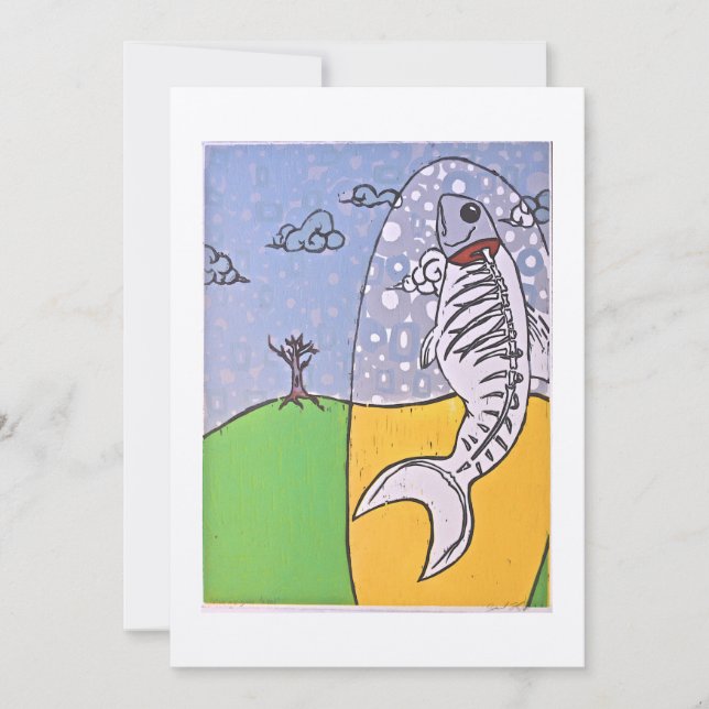 Carte à plat "Poisson brut à manger" (Devant)