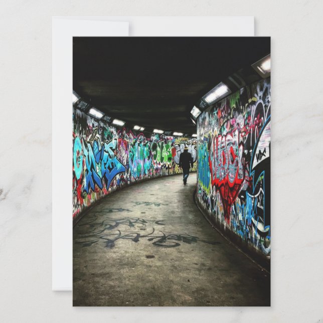 Carte à plat pour graffiti art (Devant)