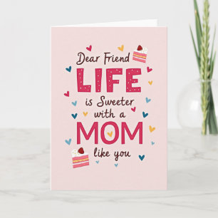 Carte à pois pour la plus douce des mamans