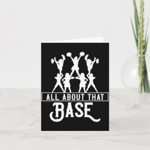 Carte À propos de ce cadeau de cheerleading de base desi