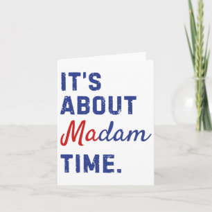 Carte A propos de Mme Time Kamala Harris 2024 Président