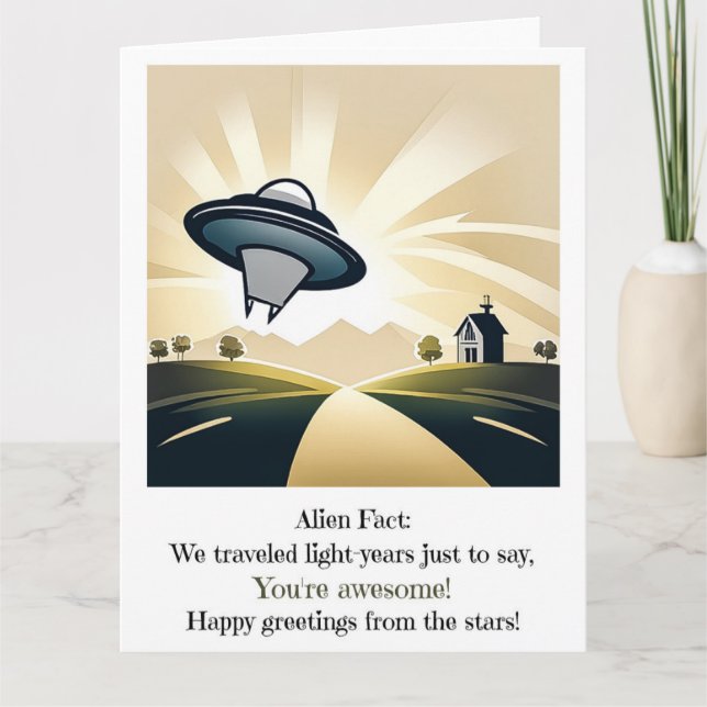 Carte à puce UFO Alien (Devant)