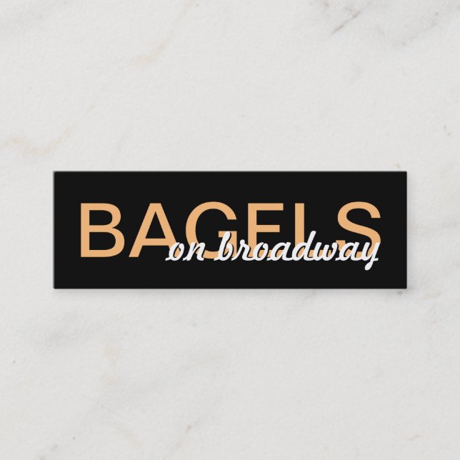 carte à punch bagels (Devant)