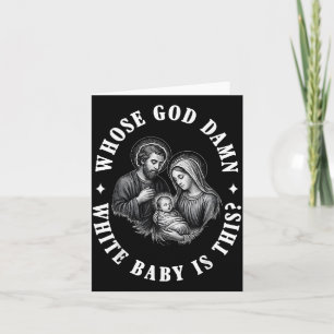 Carte À qui appartient ce bébé blanc de Dieu