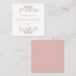 Carte à rabat à Baby shower floral