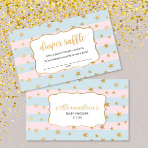 Carte à rabat bleu rose