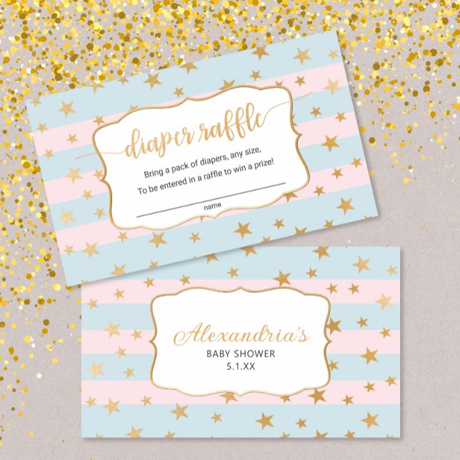 Carte à rabat bleu rose (Créateur téléchargé)