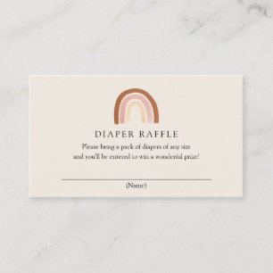 Carte à rabat rose Rainbow Diaper