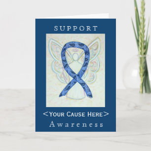 Carte à ruban Customisée Thyroid Paisley Awareness