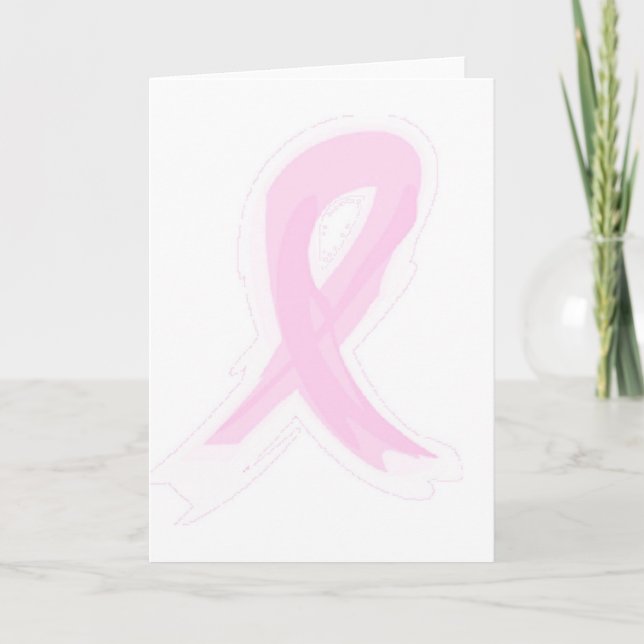 Carte à ruban rose (Devant)