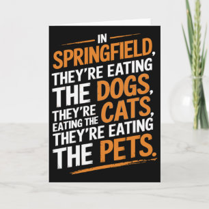 Carte À Springfield, ils mangent les animaux de compagni