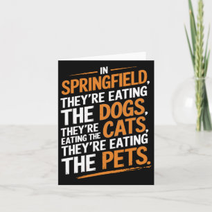 Carte À Springfield, ils mangent les animaux de compagni