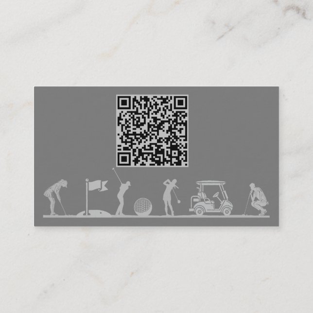 Carte à thème de golf - Gents (Dos)