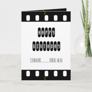 Carte à thème Movie Star Film Strip