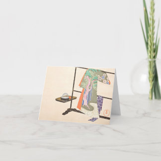 Carte "A Thousand grasses 4" Kamisaka Sekka