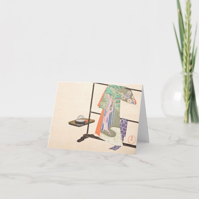 Carte "A Thousand grasses 4" Kamisaka Sekka (Devant)