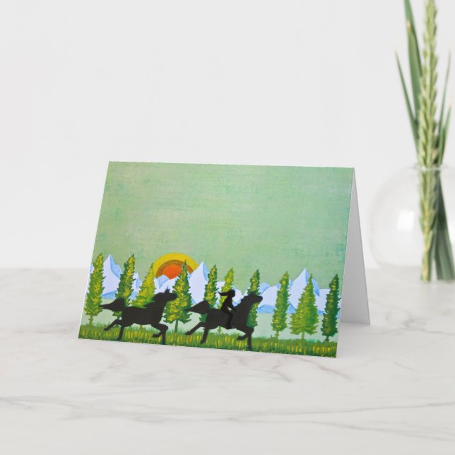 Carte À travers les champs (Devant)