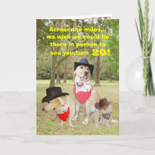 Carte À travers les milles sur votre anniversaire…