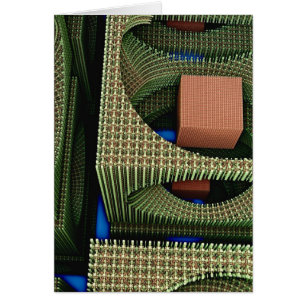 Carte à trois dimensions abstraite sans texte