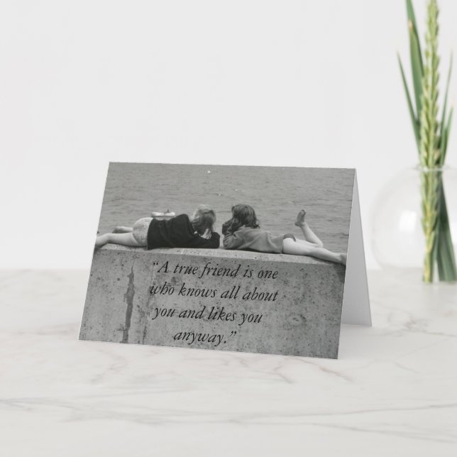 Carte A True friend (Devant)