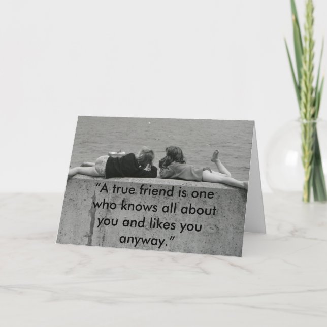 Carte A True friend (Devant)