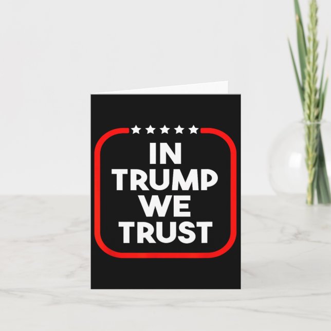 Carte À Trump, nous faisons confiance à la partie conser (Devant)