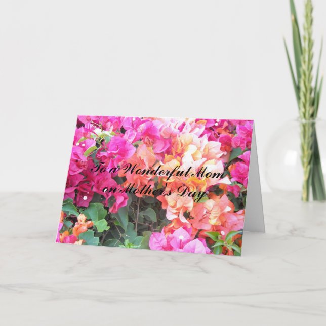 Carte À une merveilleuse maman... (Devant)