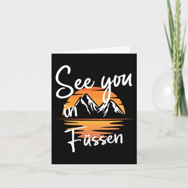 Carte A Voir À Füssen Allemagne Vacances Ski (Devant)